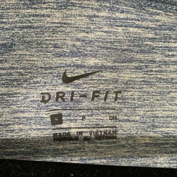 Nike Cardigan Women's Small Blue Heathered Open Front Dri-Fit Long Sleeve - Picture 5 of 8